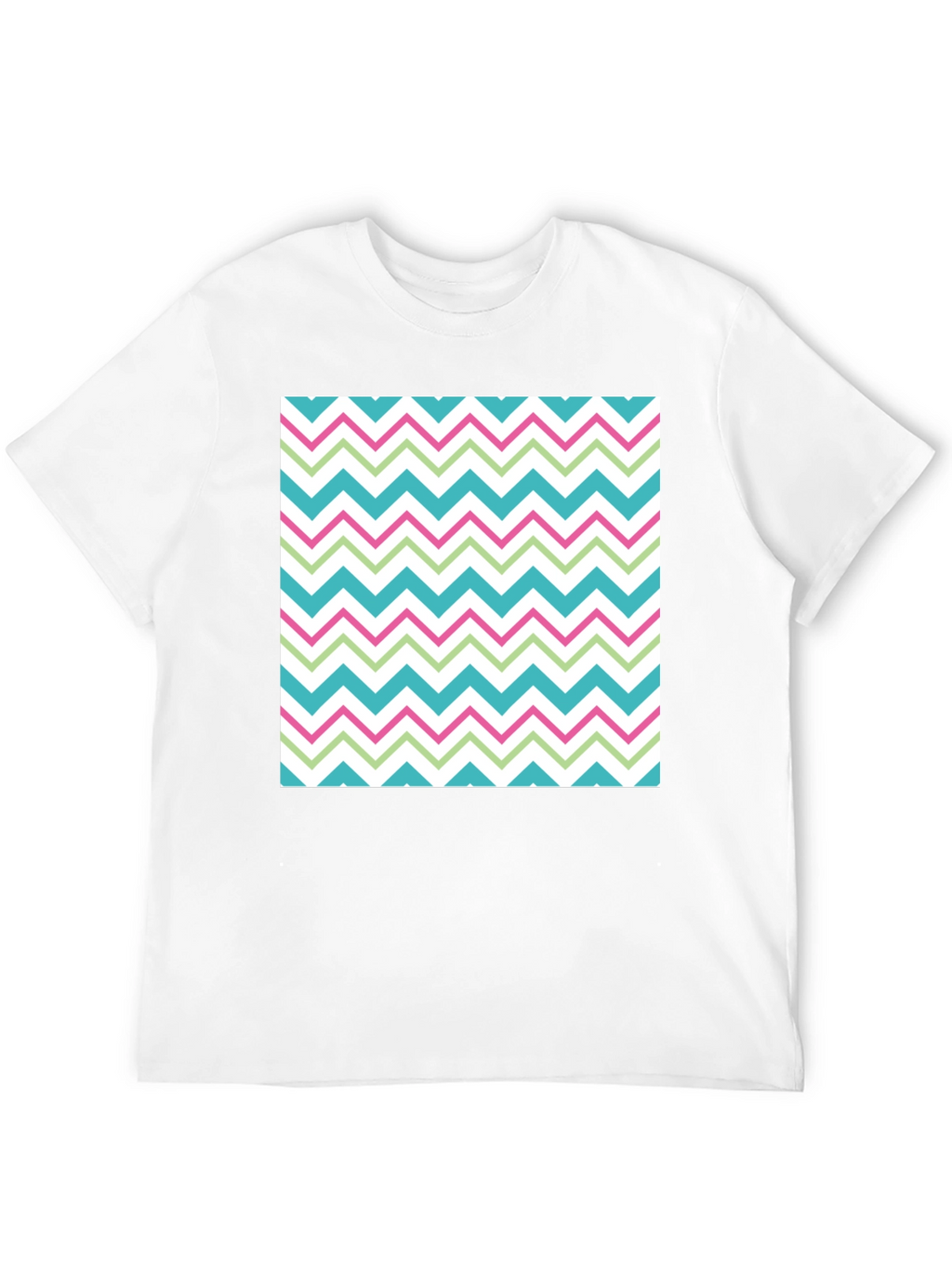 Trendy Chevron Pattern T-Shirt - Comfortable Casual Wear