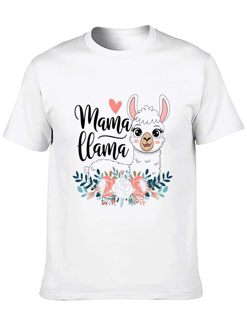 Mama Llama Graphic Tee - Black