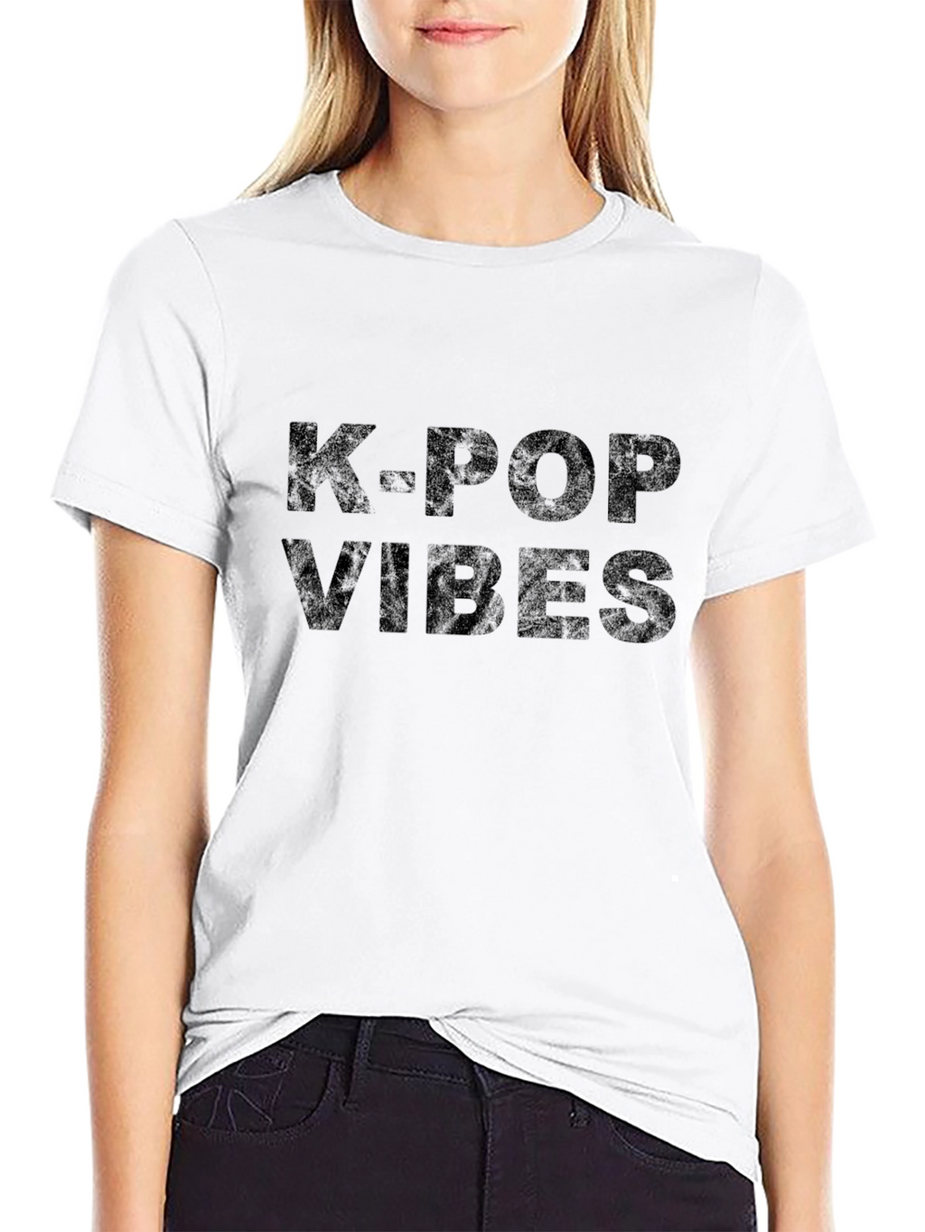 K-Pop Vibes Black T-Shirt