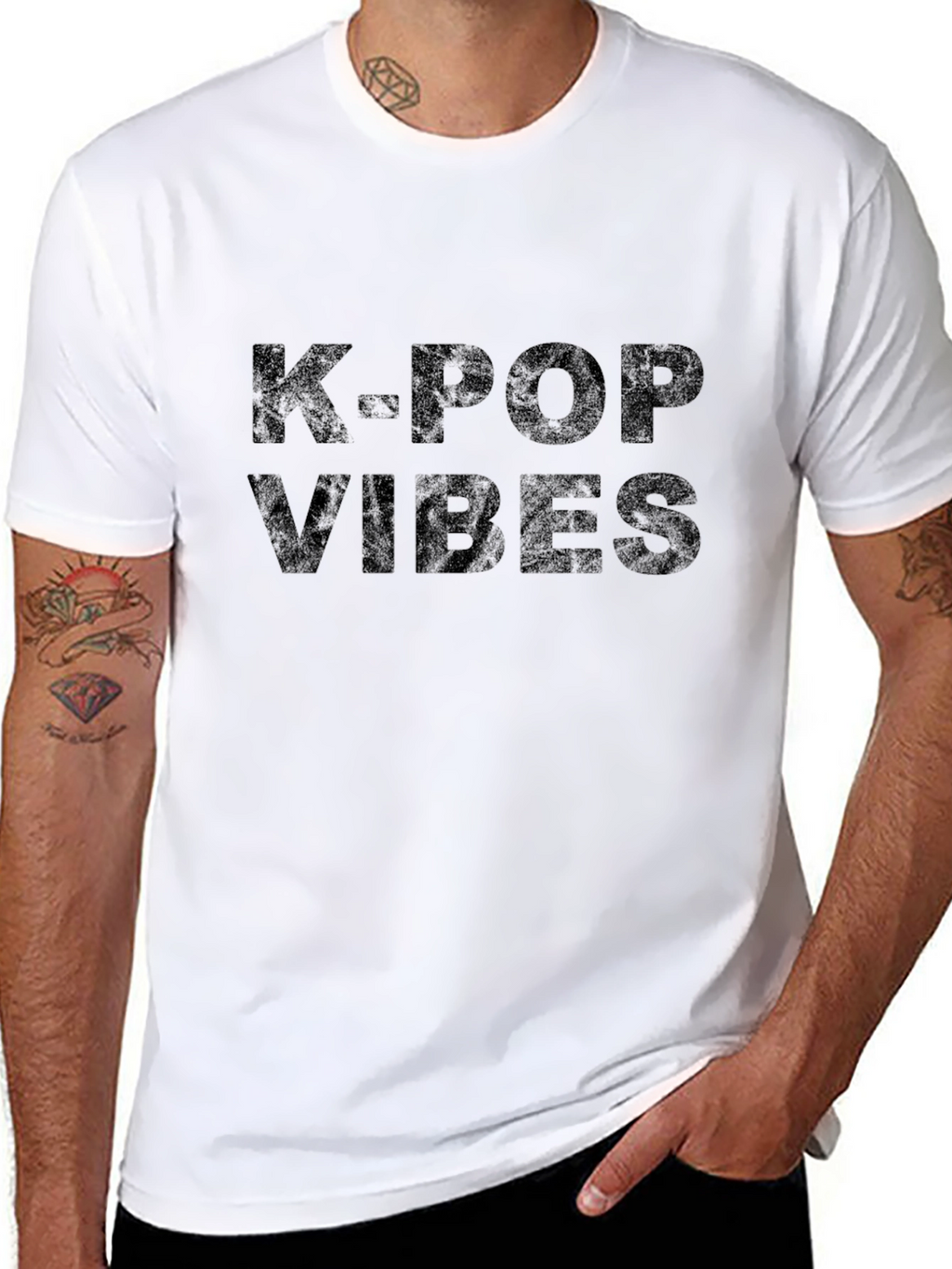K-Pop Vibes Black T-Shirt