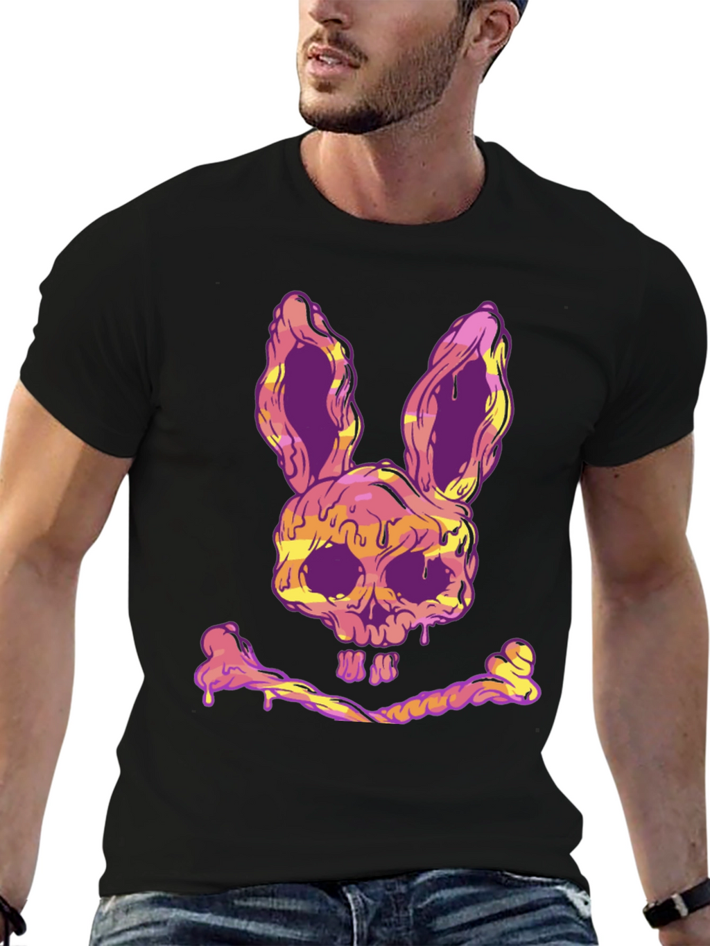Skull Bunny T-Shirt - Edgy Graphic Tee