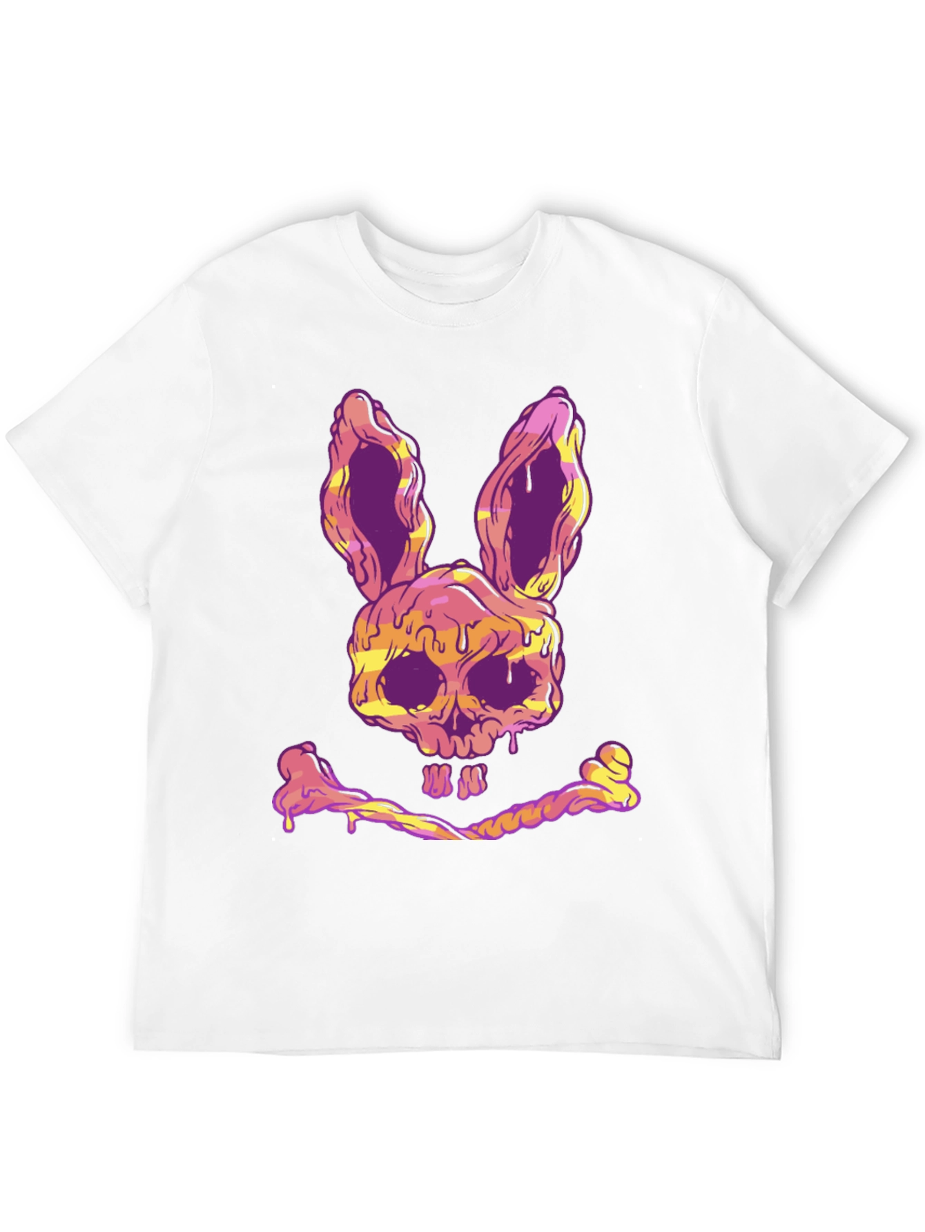 Skull Bunny T-Shirt - Edgy Graphic Tee