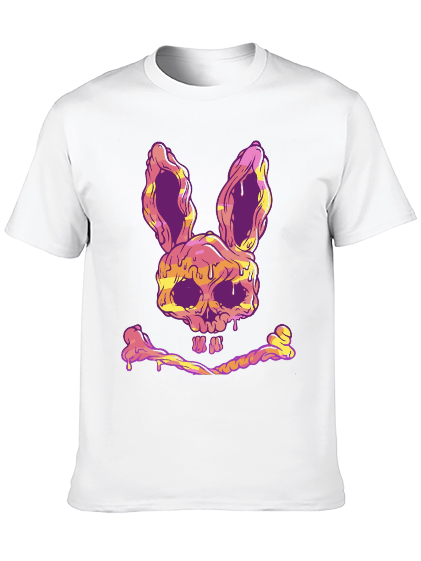 Skull Bunny T-Shirt - Edgy Graphic Tee