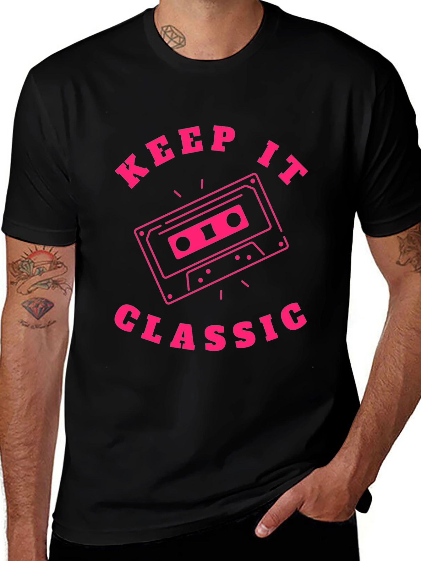 Keep It Classic Retro Cassette Tape Graphic T-Shirt