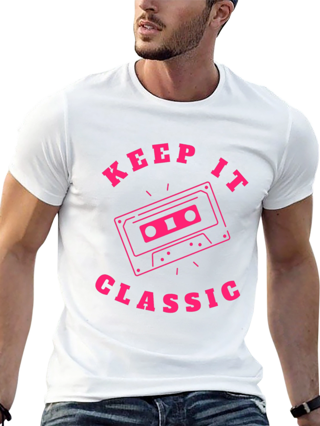 Keep It Classic Retro Cassette Tape Graphic T-Shirt