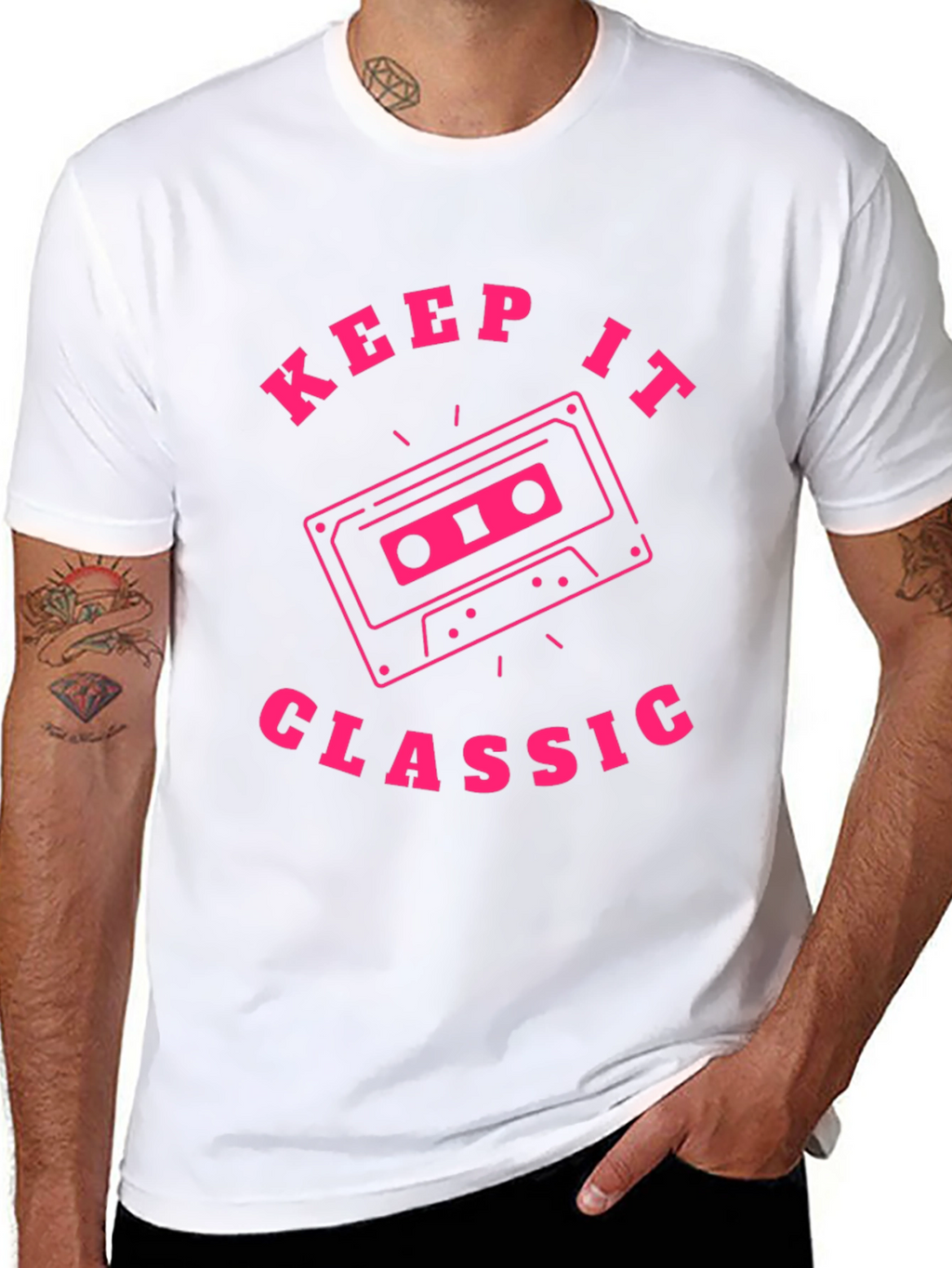 Keep It Classic Retro Cassette Tape Graphic T-Shirt