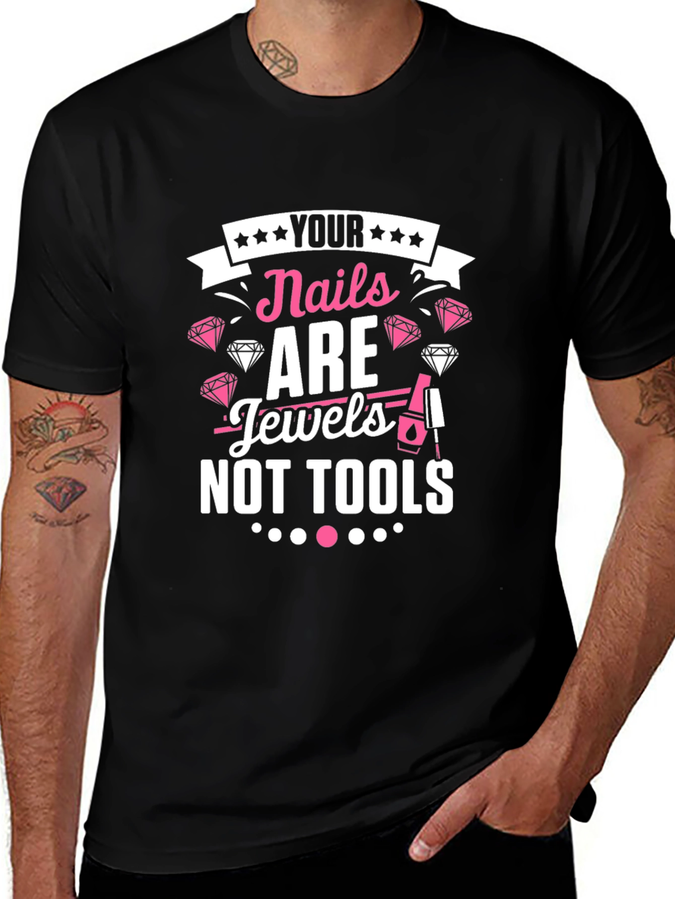 Nails Are Jewels T-Shirt - Manicure Fashion Tee