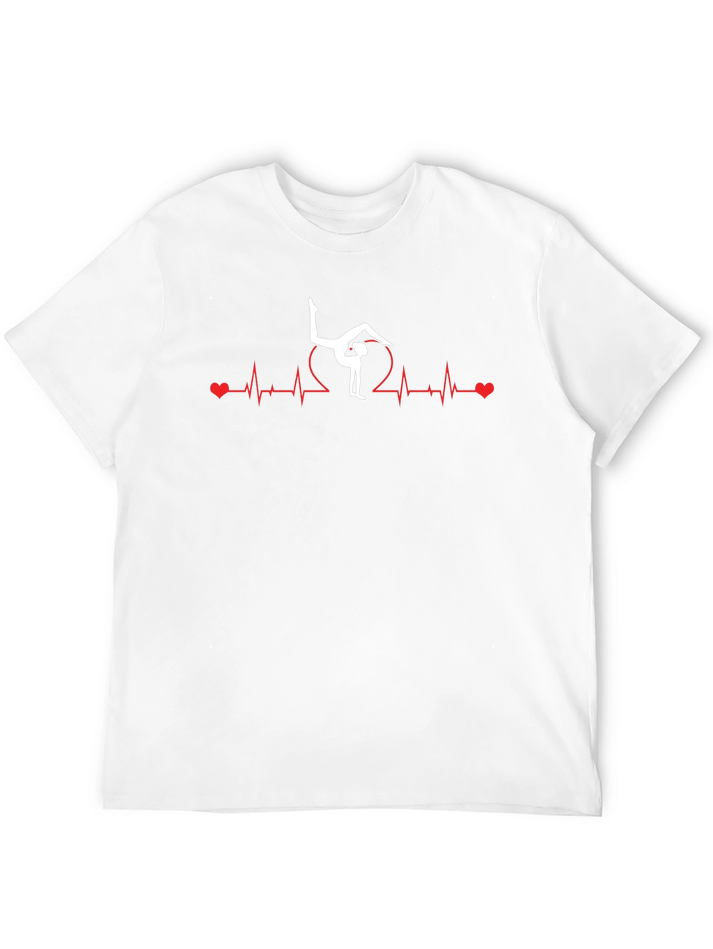 Gymnast Heartbeat Graphic Tee - Black