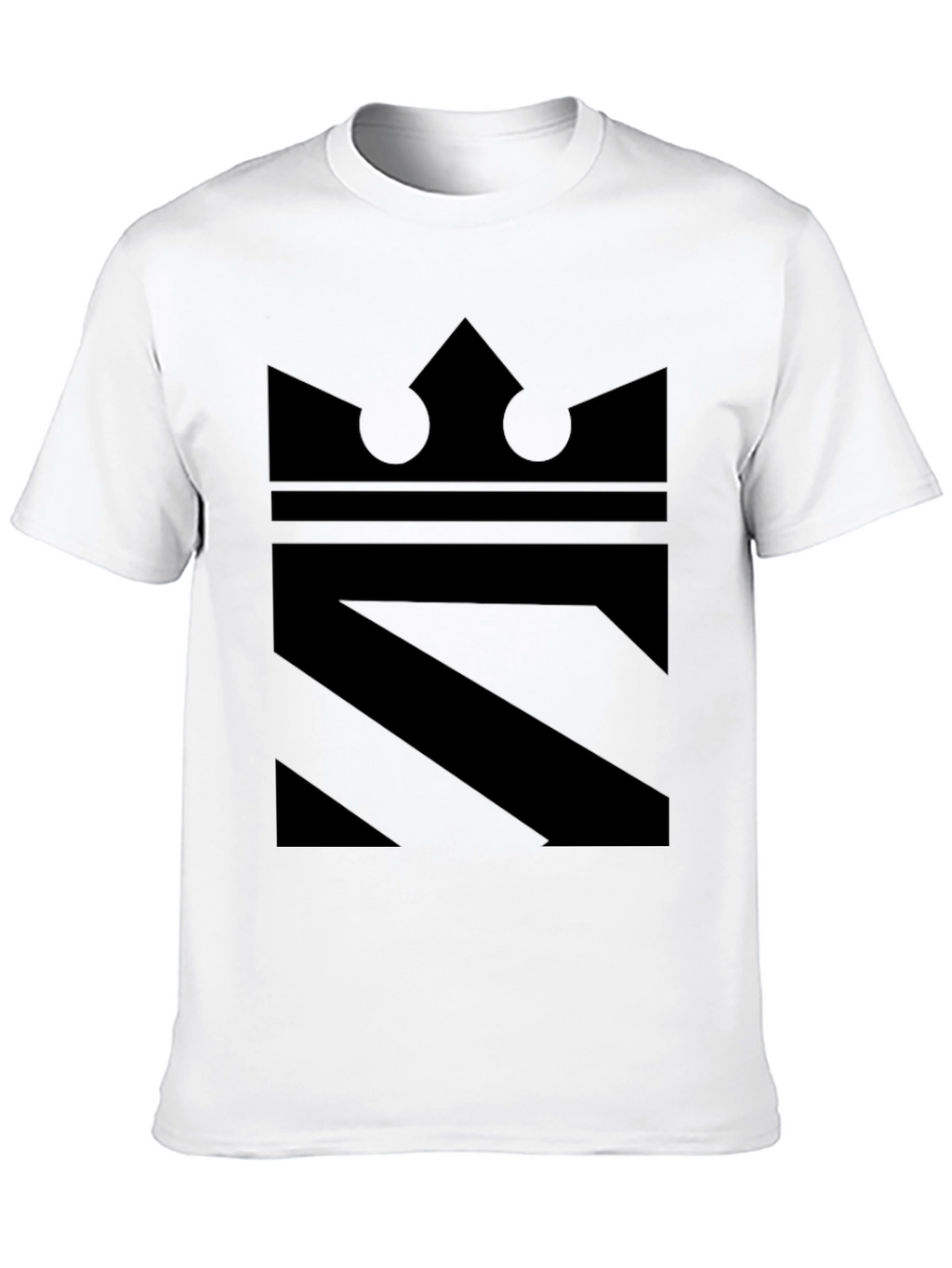 Crown Graphic Black T-Shirt - Modern Style