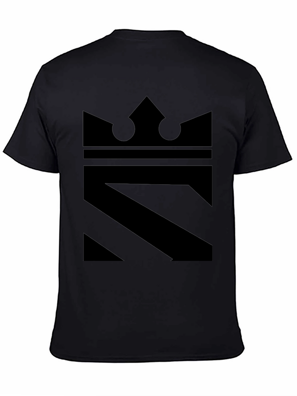 Crown Graphic Black T-Shirt - Modern Style