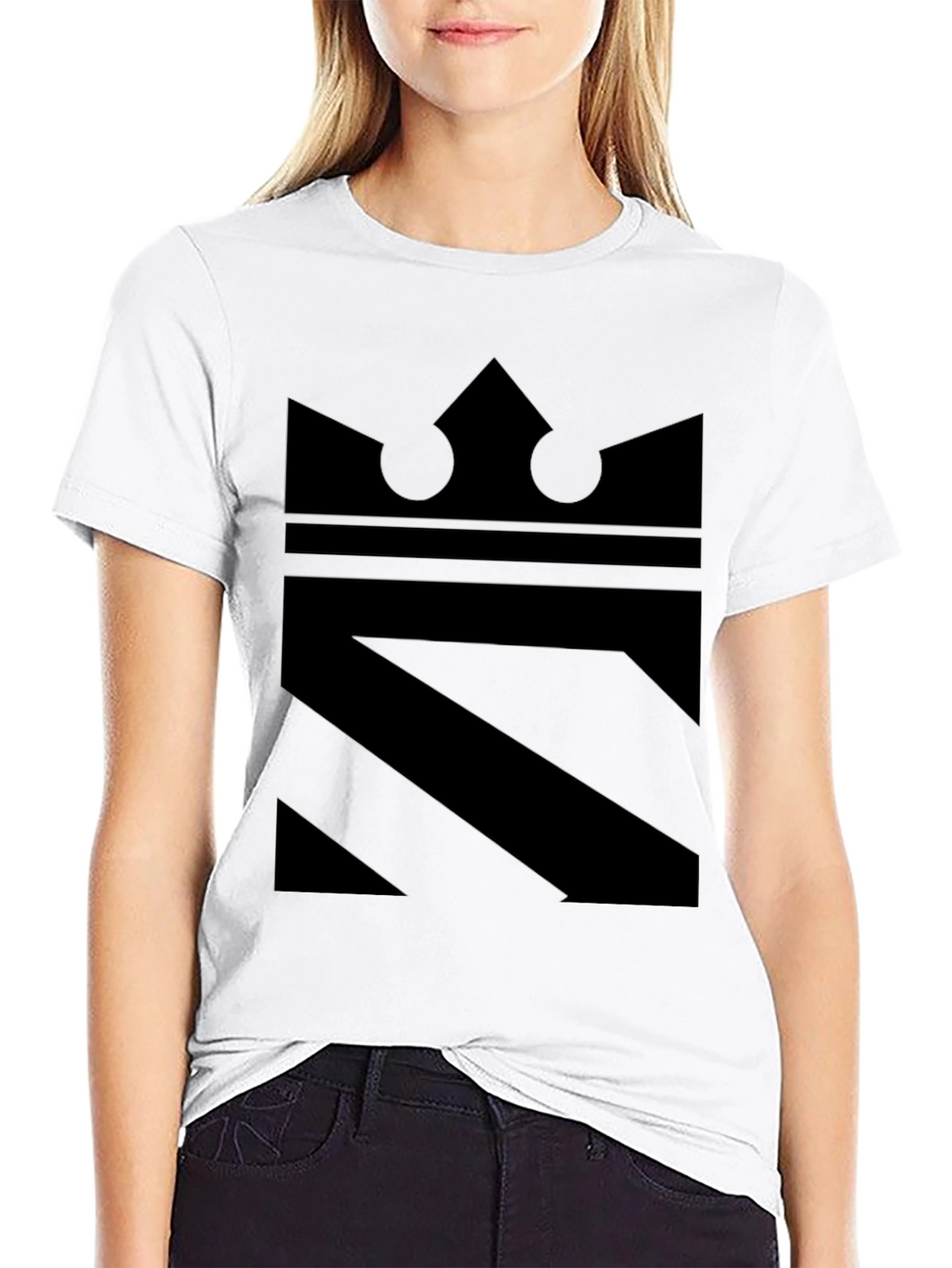 Crown Graphic Black T-Shirt - Modern Style