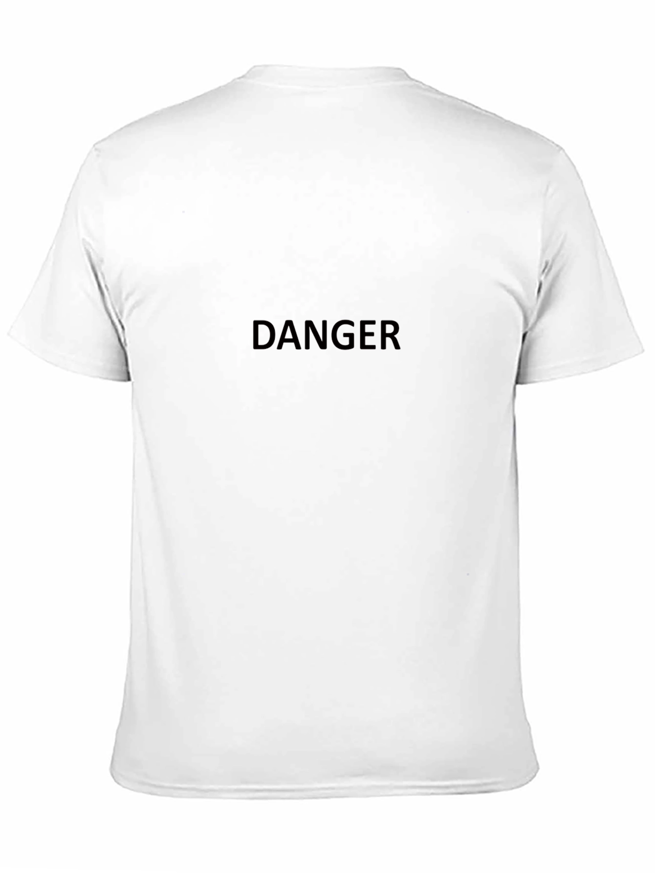 Danger Graphic Tee - Black Short Sleeve T-Shirt