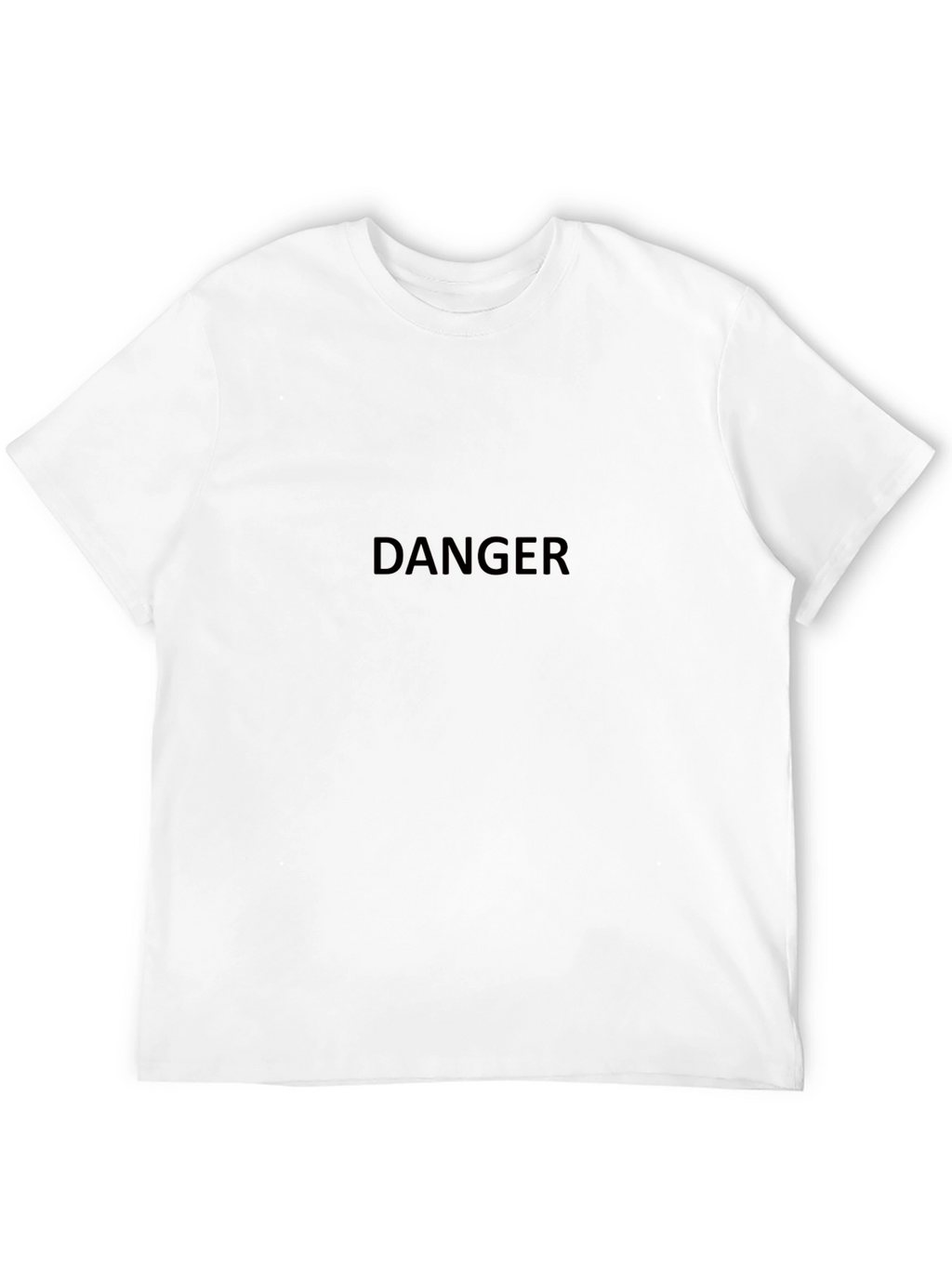 Danger Graphic Tee - Black Short Sleeve T-Shirt
