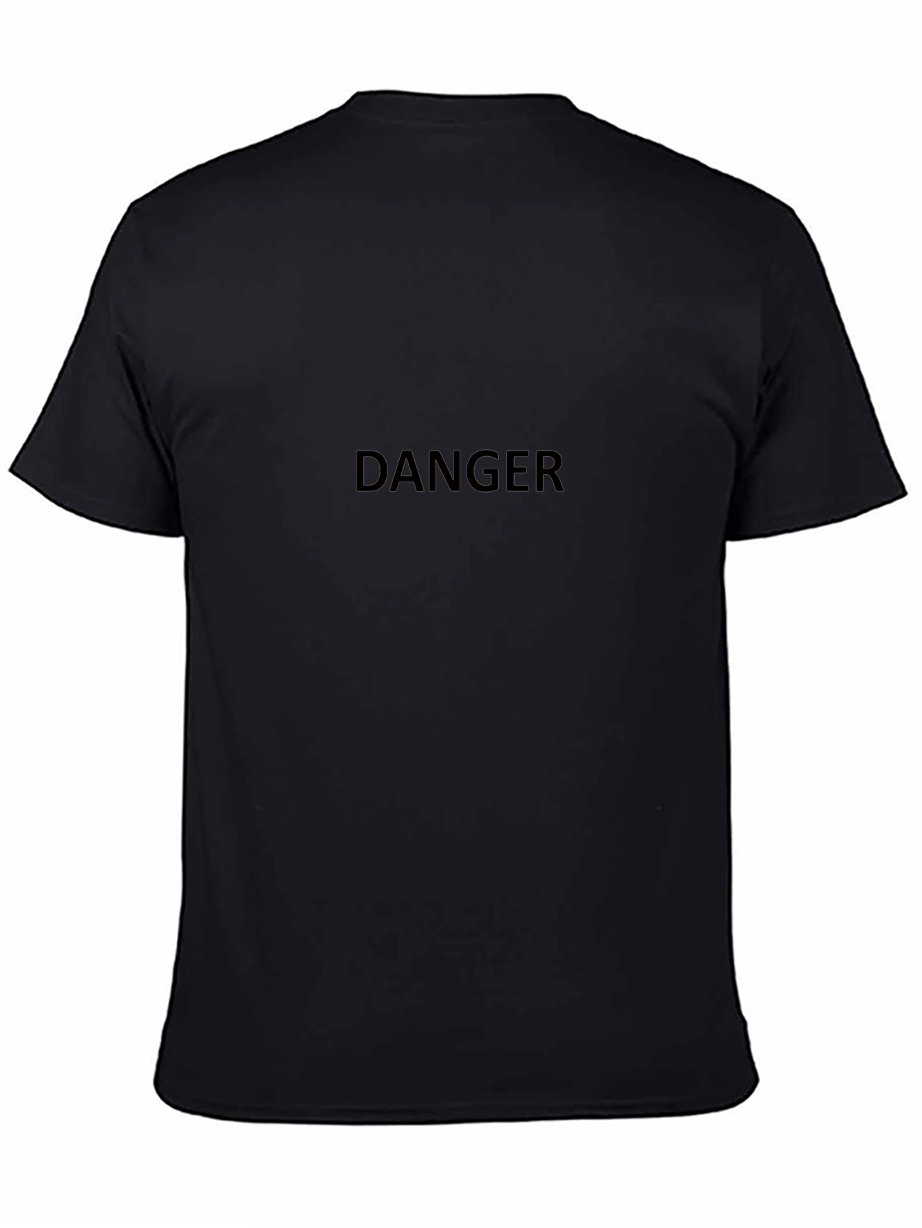 Danger Graphic Tee - Black Short Sleeve T-Shirt