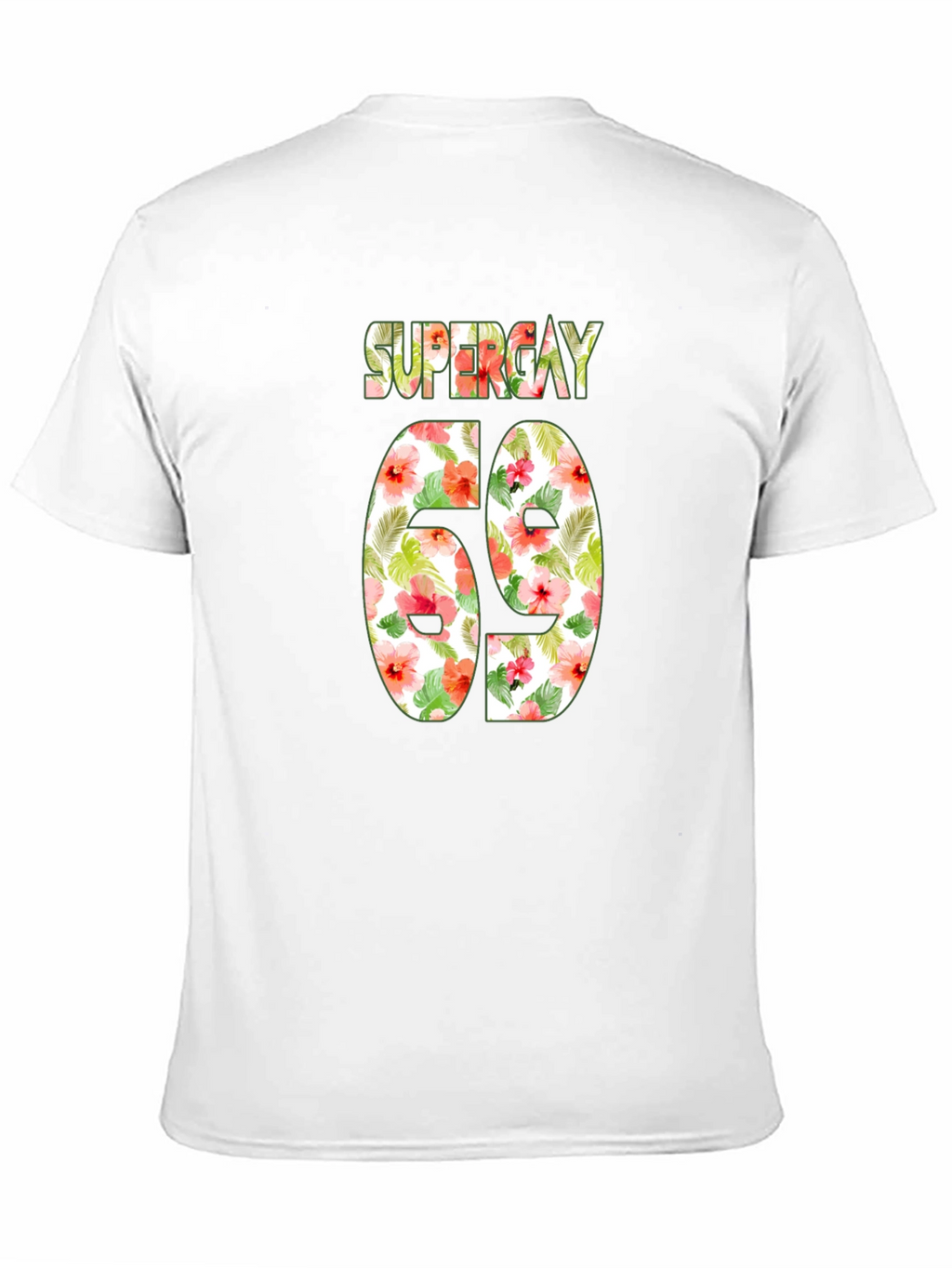 Super Gay 69 Floral Print T-Shirt