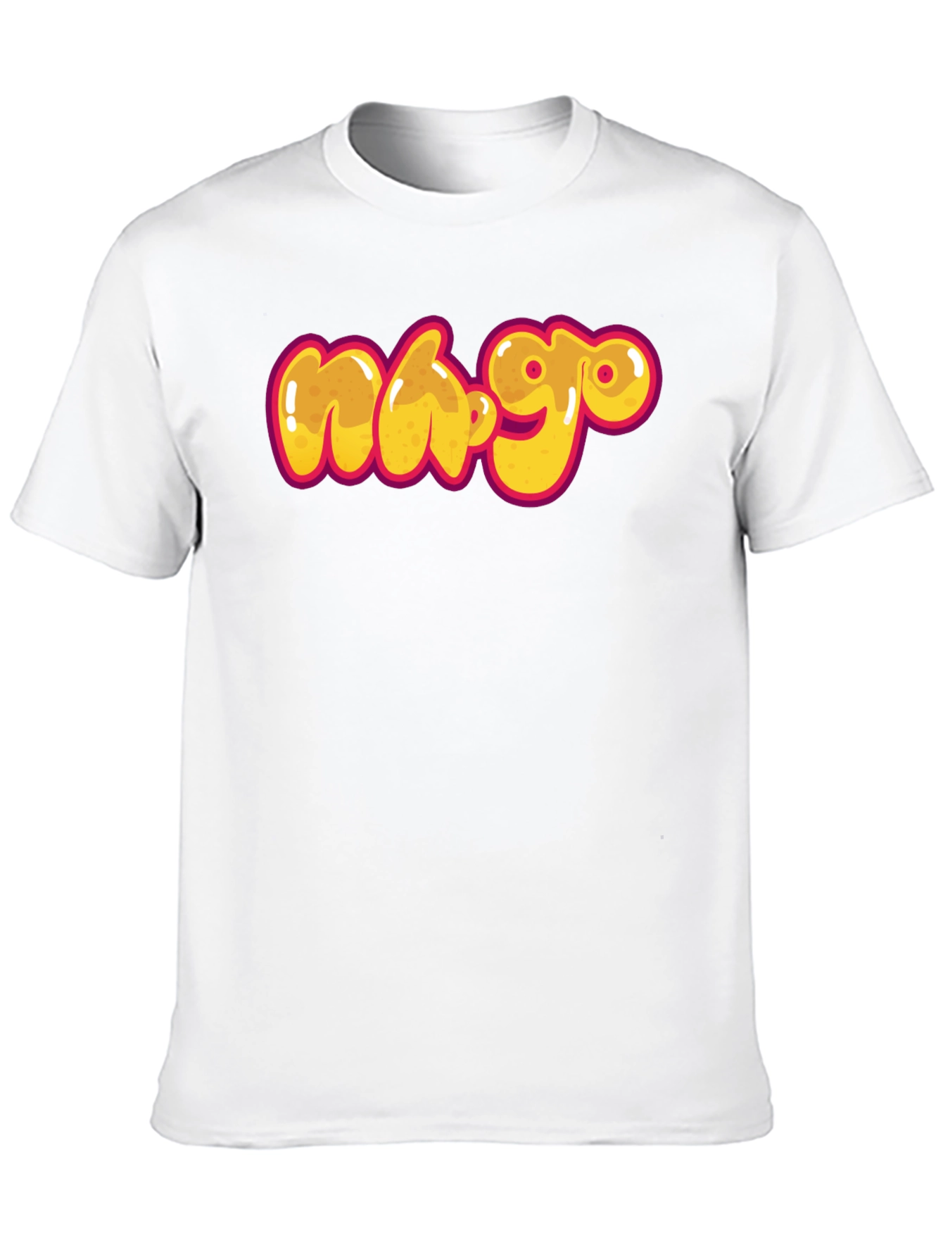 Black Graphic Tee - Cartoon Graffiti Style Print
