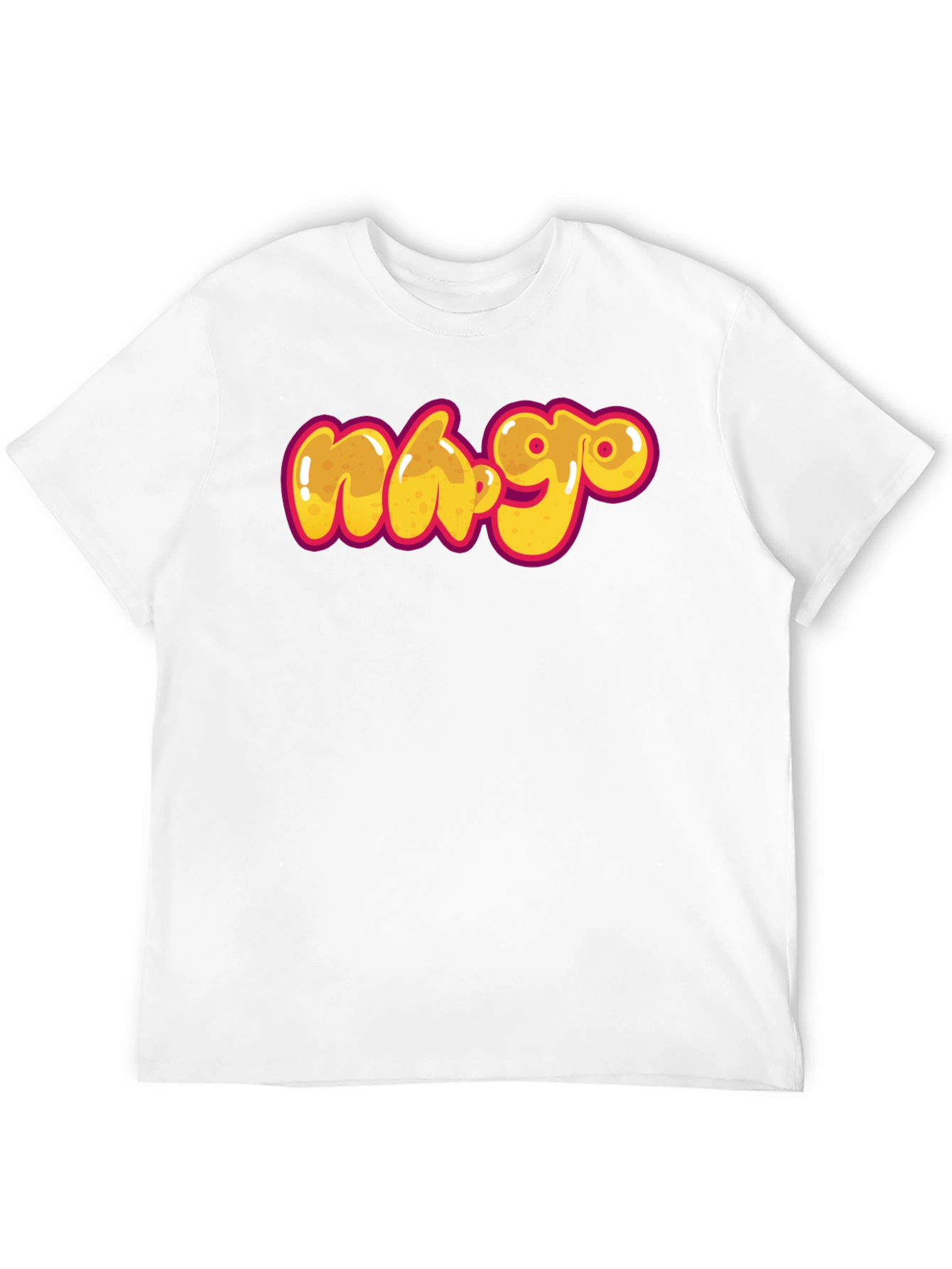 Black Graphic Tee - Cartoon Graffiti Style Print