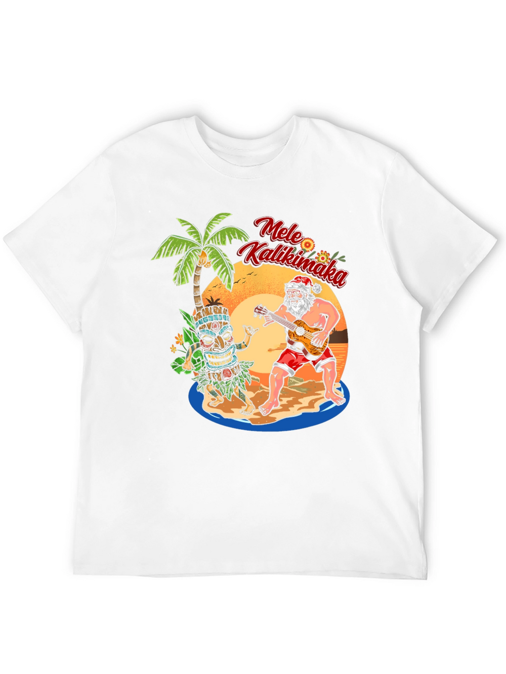 Mele Kalikimaka Santa Tee