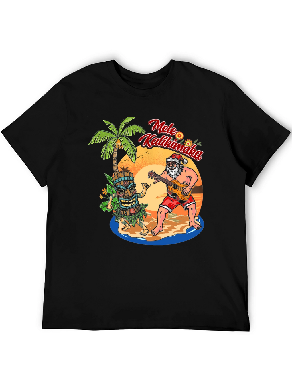 Mele Kalikimaka Santa Tee