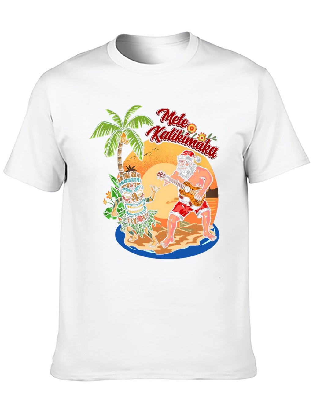 Mele Kalikimaka Santa Tee