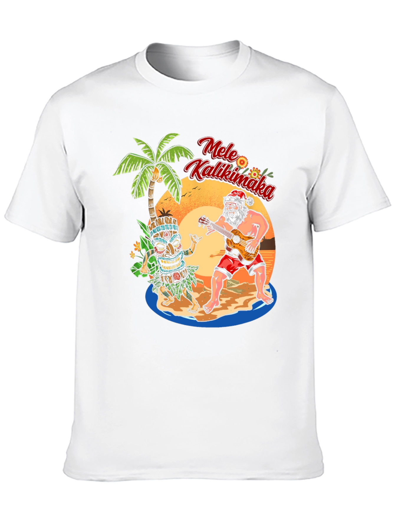 Mele Kalikimaka Santa Tee