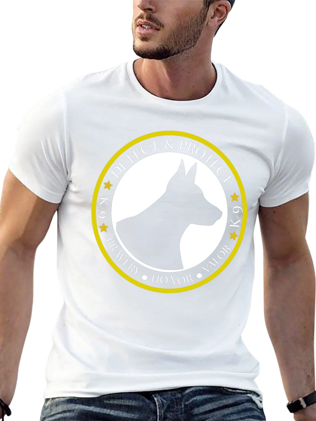 K-9 Detect & Protect Dog T-Shirt - Black