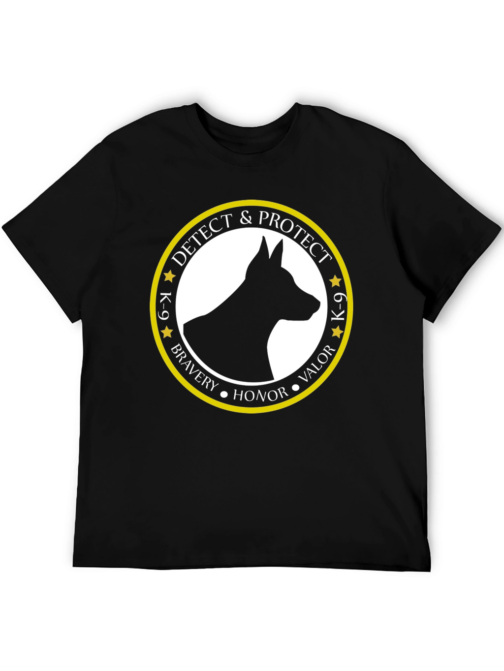 K-9 Detect & Protect Dog T-Shirt - Black
