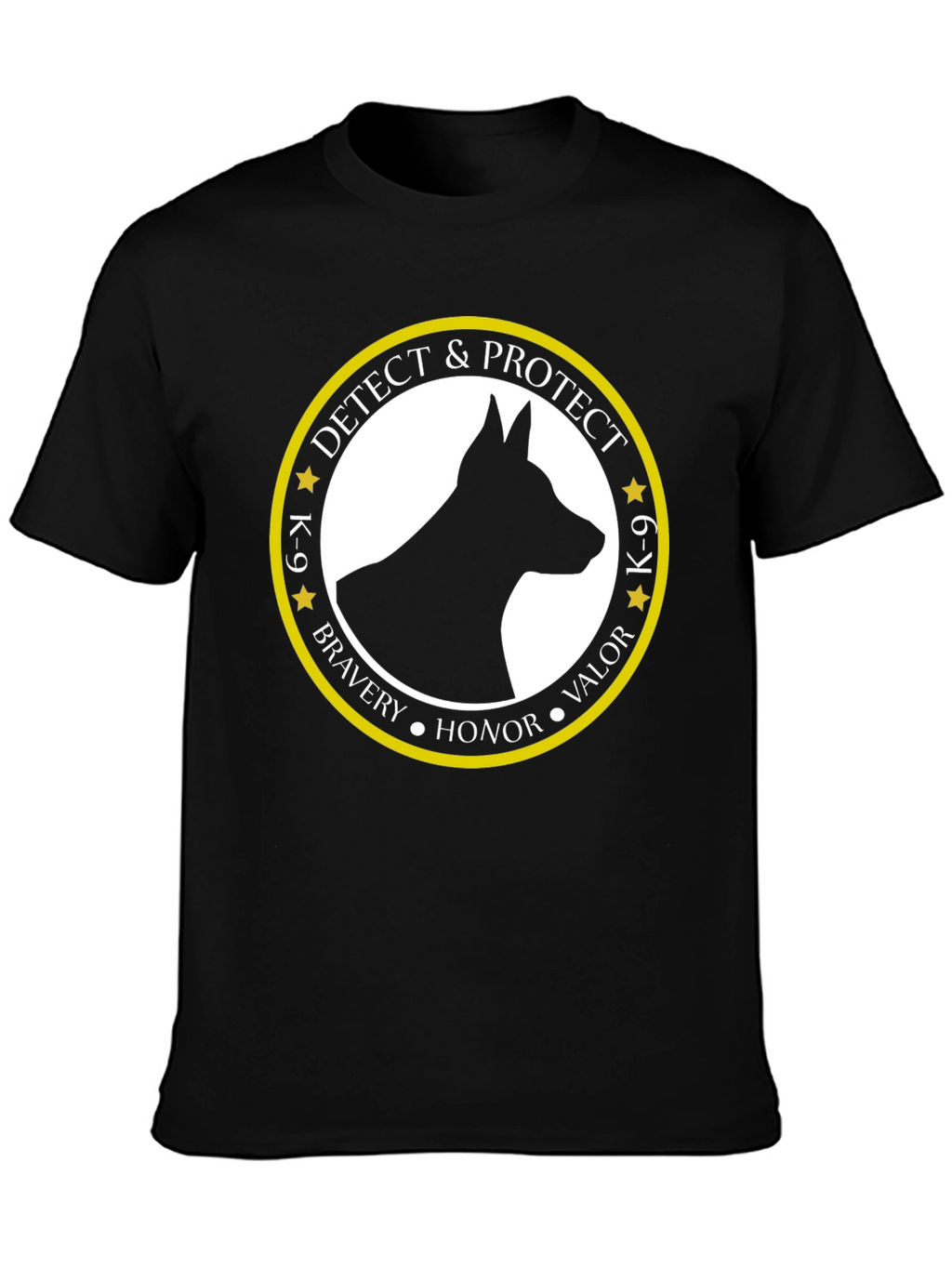 K-9 Detect & Protect Dog T-Shirt - Black