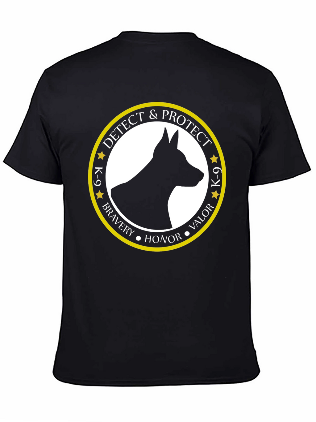 K-9 Detect & Protect Dog T-Shirt - Black