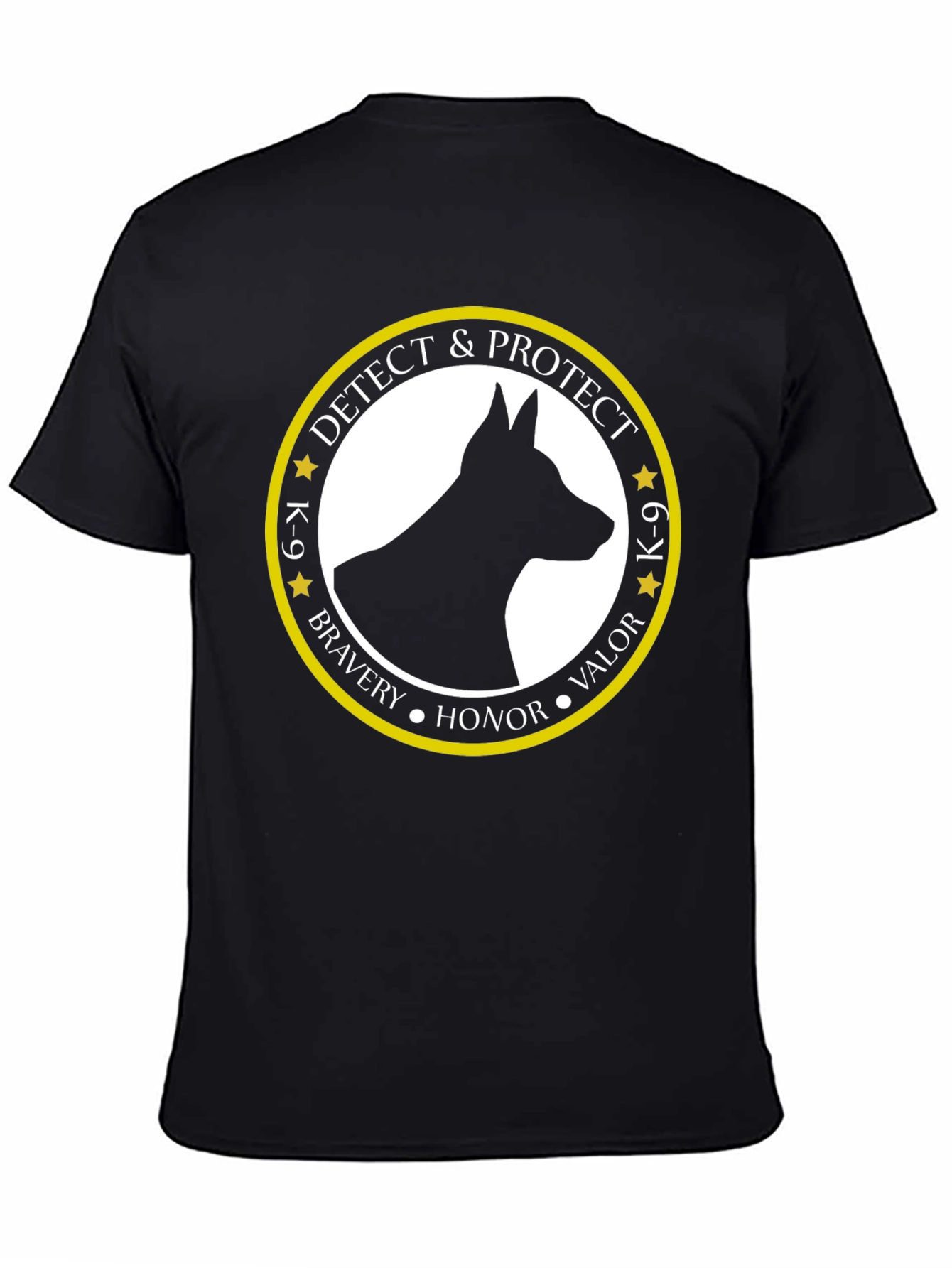K-9 Detect & Protect Dog T-Shirt - Black