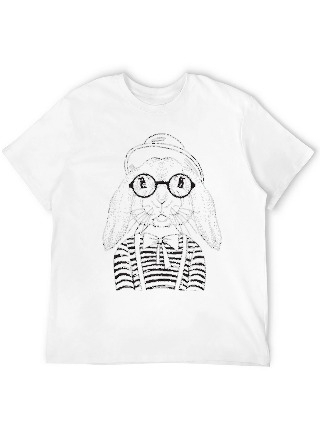Rabbit with Hat and Glasses T-Shirt