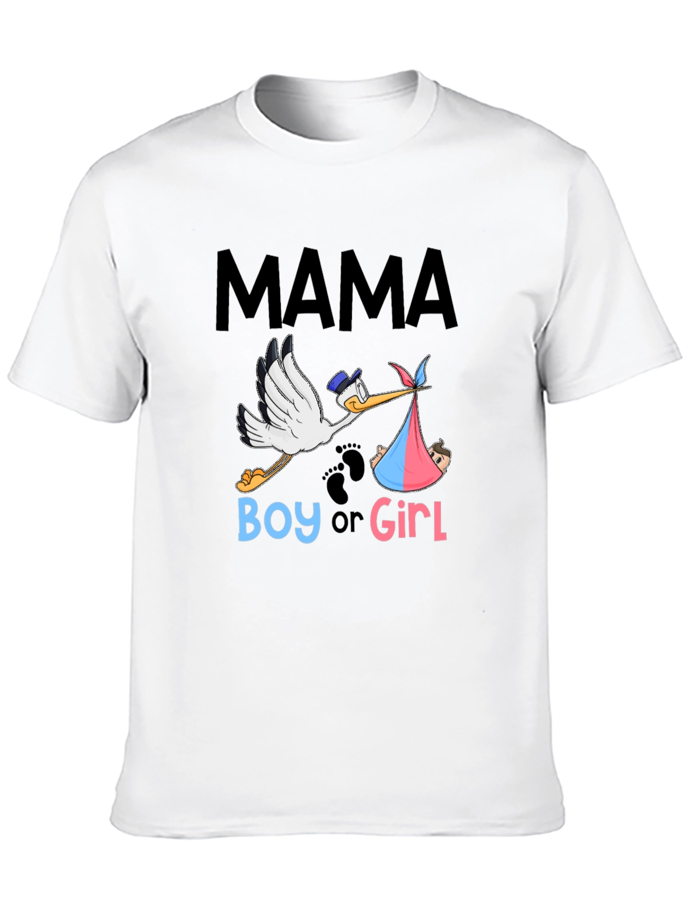 Mama Boy or Girl Gender Reveal T-Shirt
