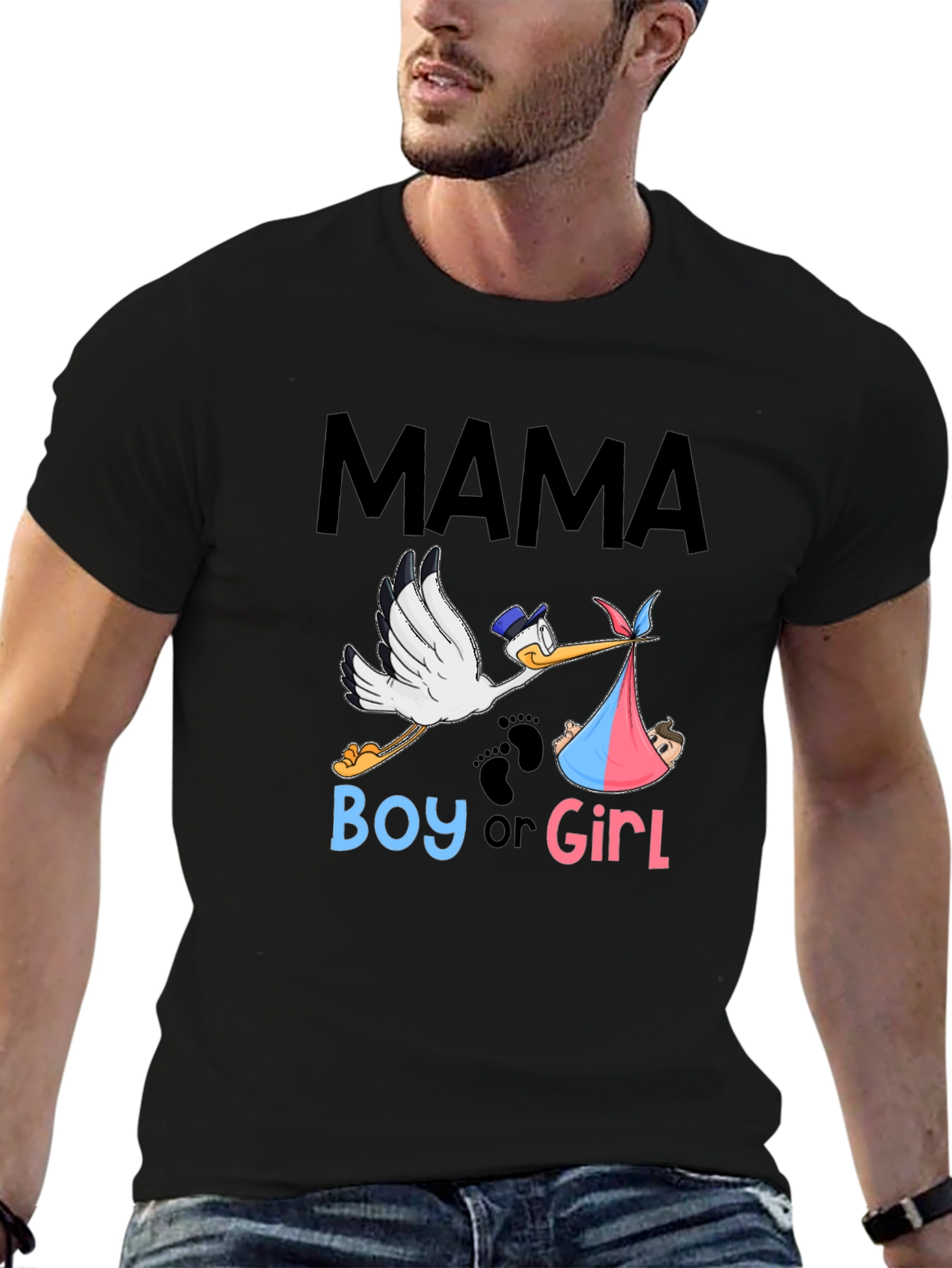 Mama Boy or Girl Gender Reveal T-Shirt