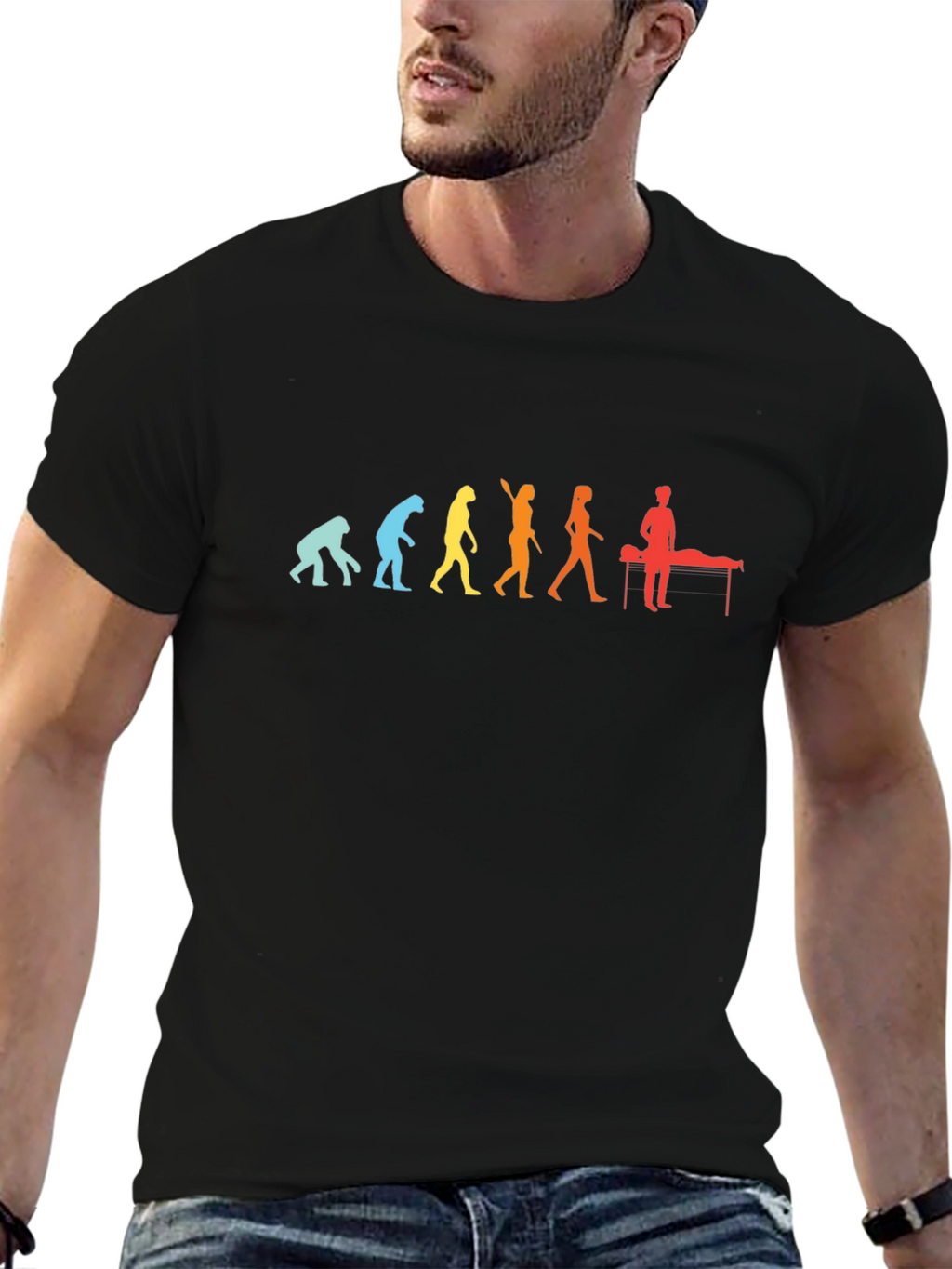 Evolution of Massage T-Shirt