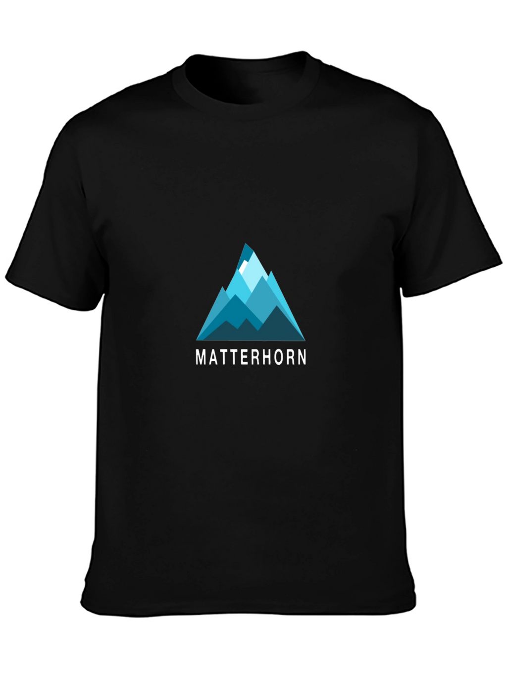 Matterhorn Mountain Graphic T-Shirt - Black