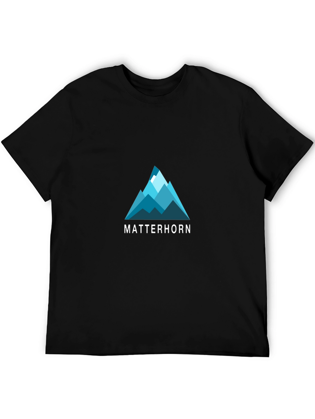 Matterhorn Mountain Graphic T-Shirt - Black