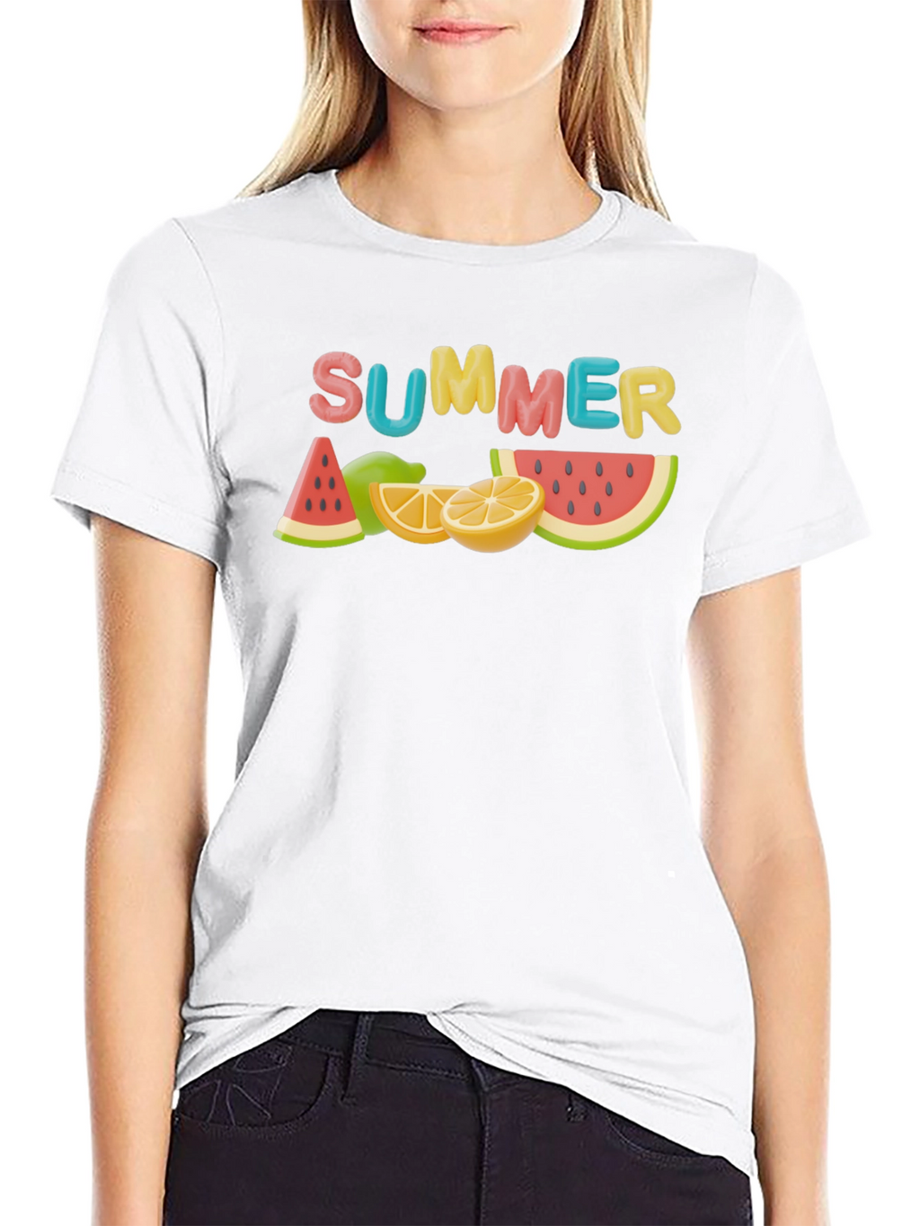 Summer Fruit Graphic T-Shirt