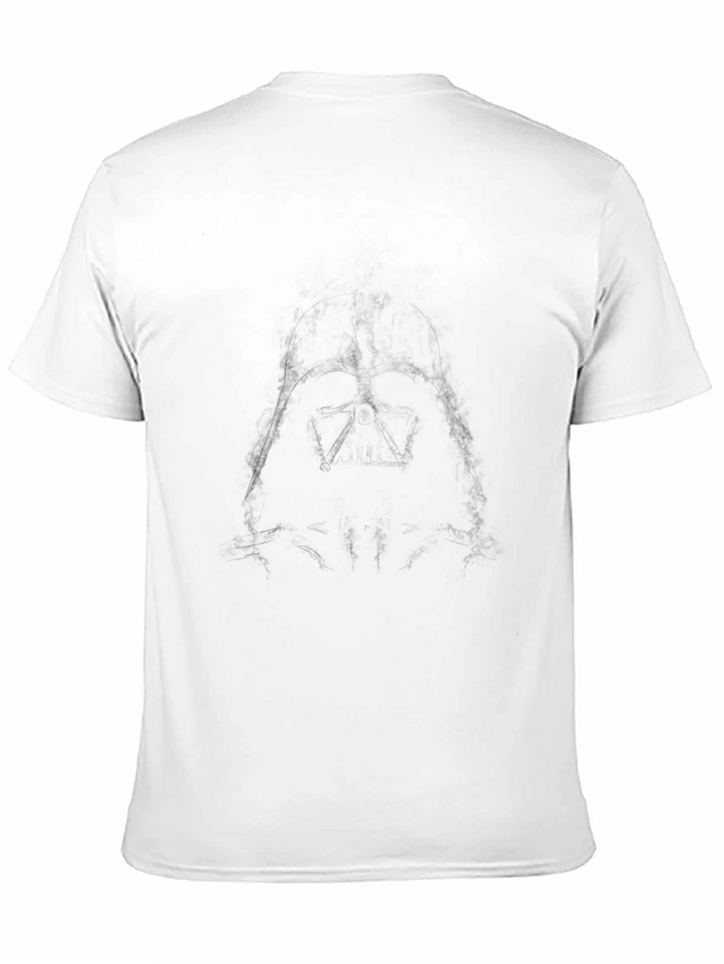Mens Black Graphic Tee - Sketch Style