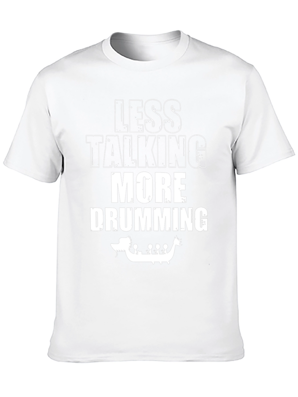 Less Talking More Drumming Black Graphic Tee