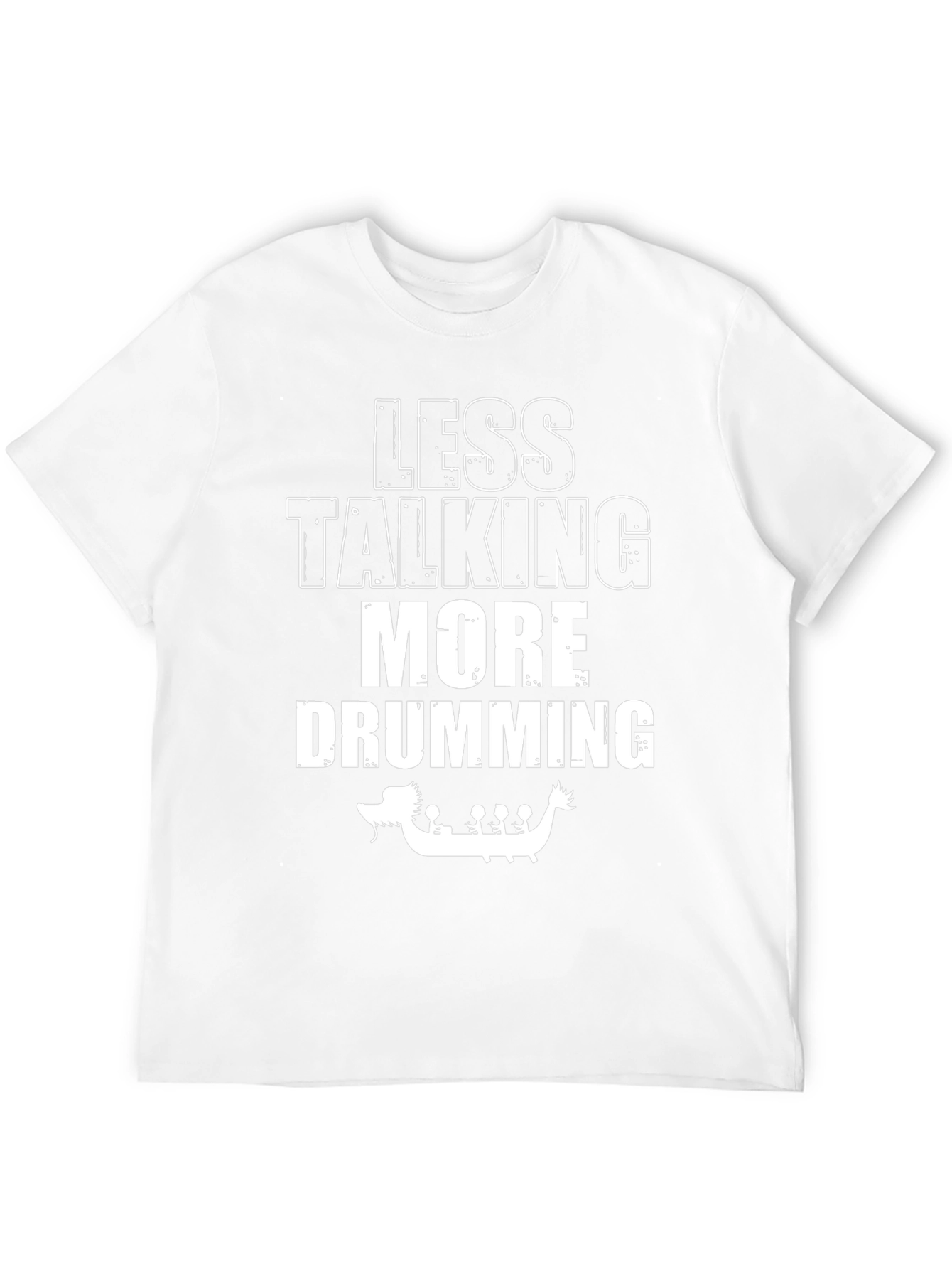 Less Talking More Drumming Black Graphic Tee