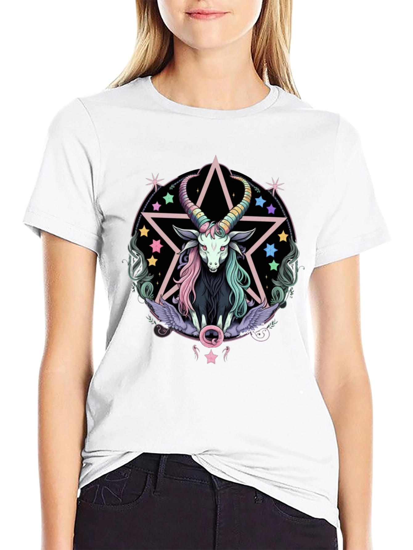 Baphomet Pentagram T-Shirt - Gothic Occult Tee