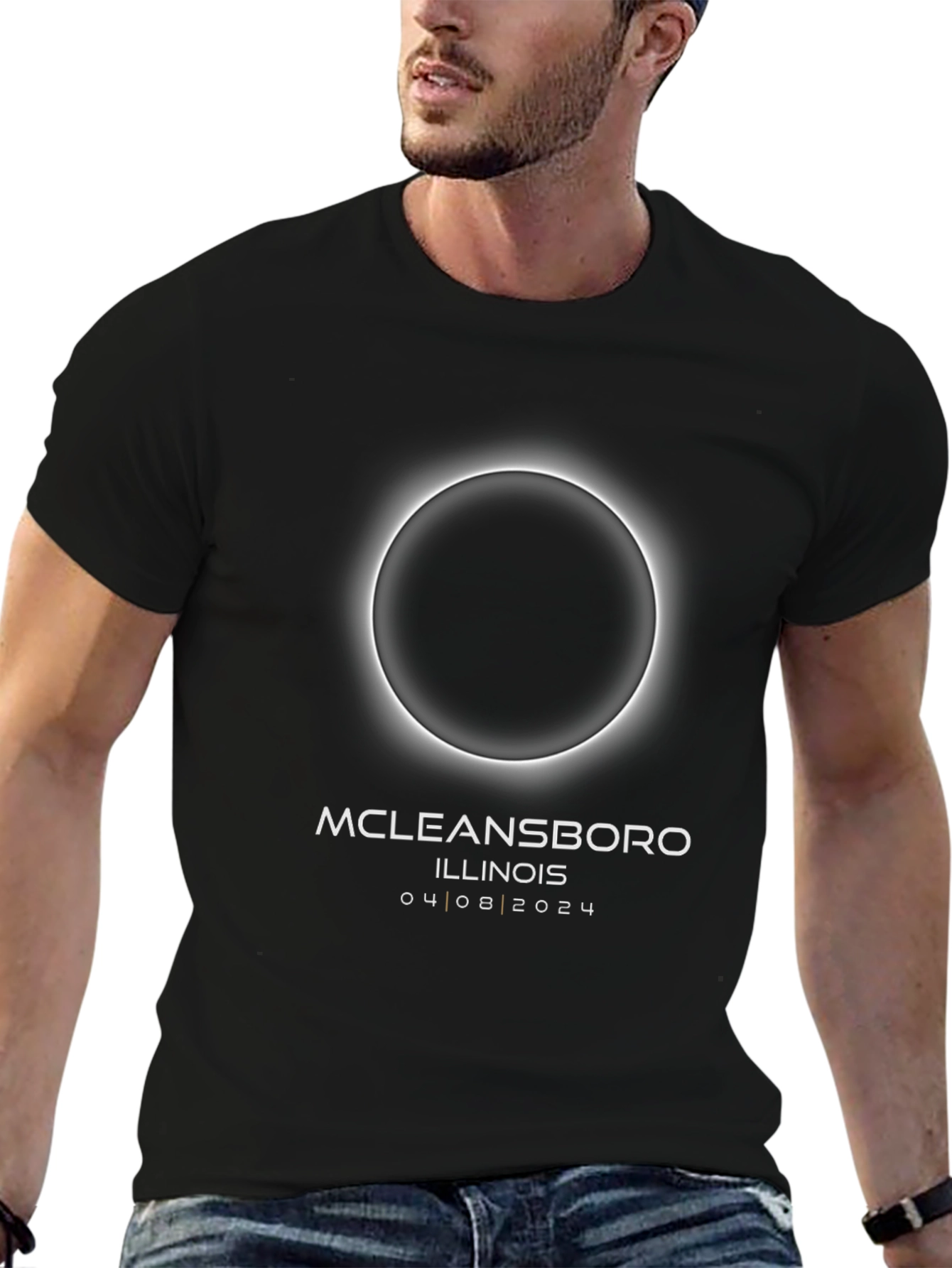 Total Solar Eclipse T-Shirt McLeansboro Illinois 04 08 2024