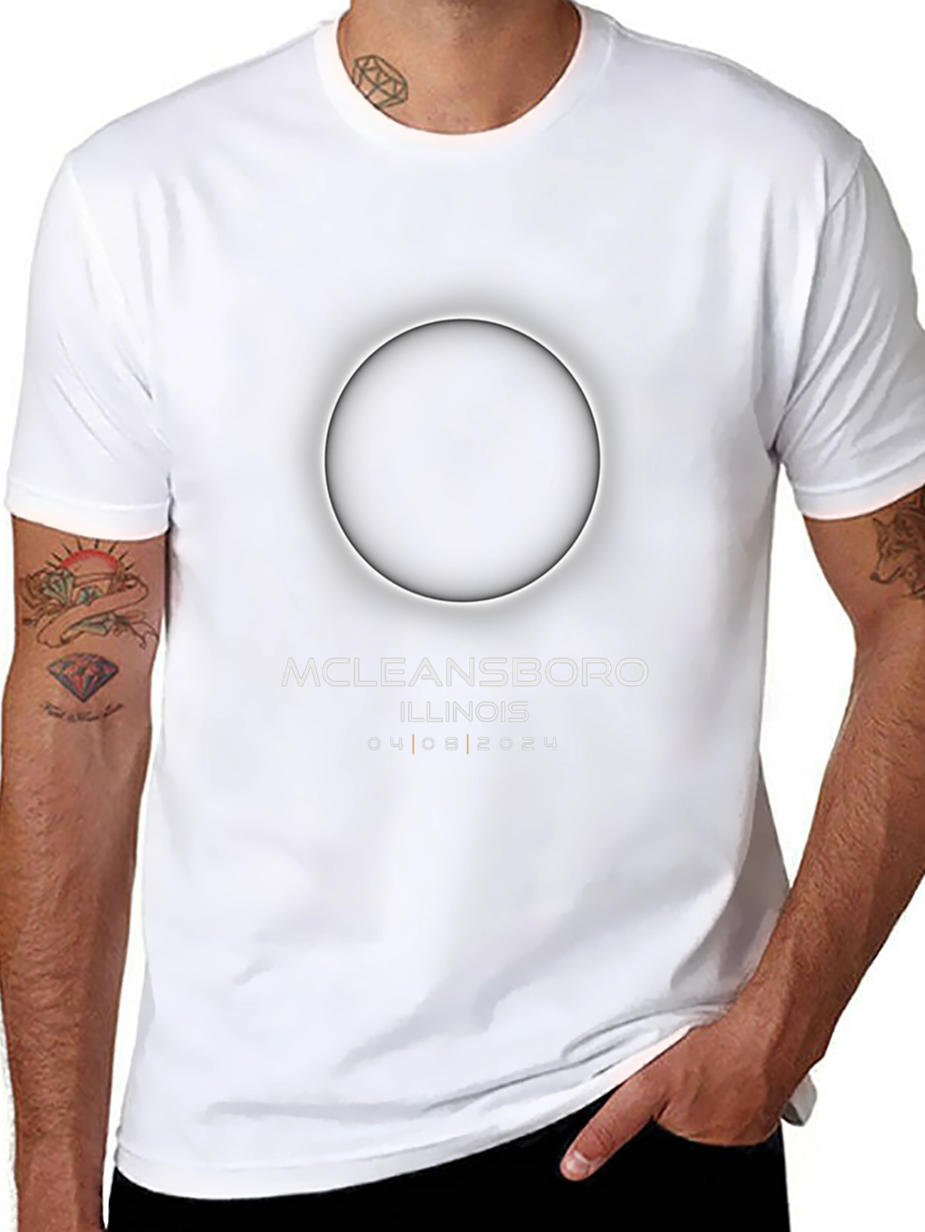 Total Solar Eclipse T-Shirt McLeansboro Illinois 04 08 2024