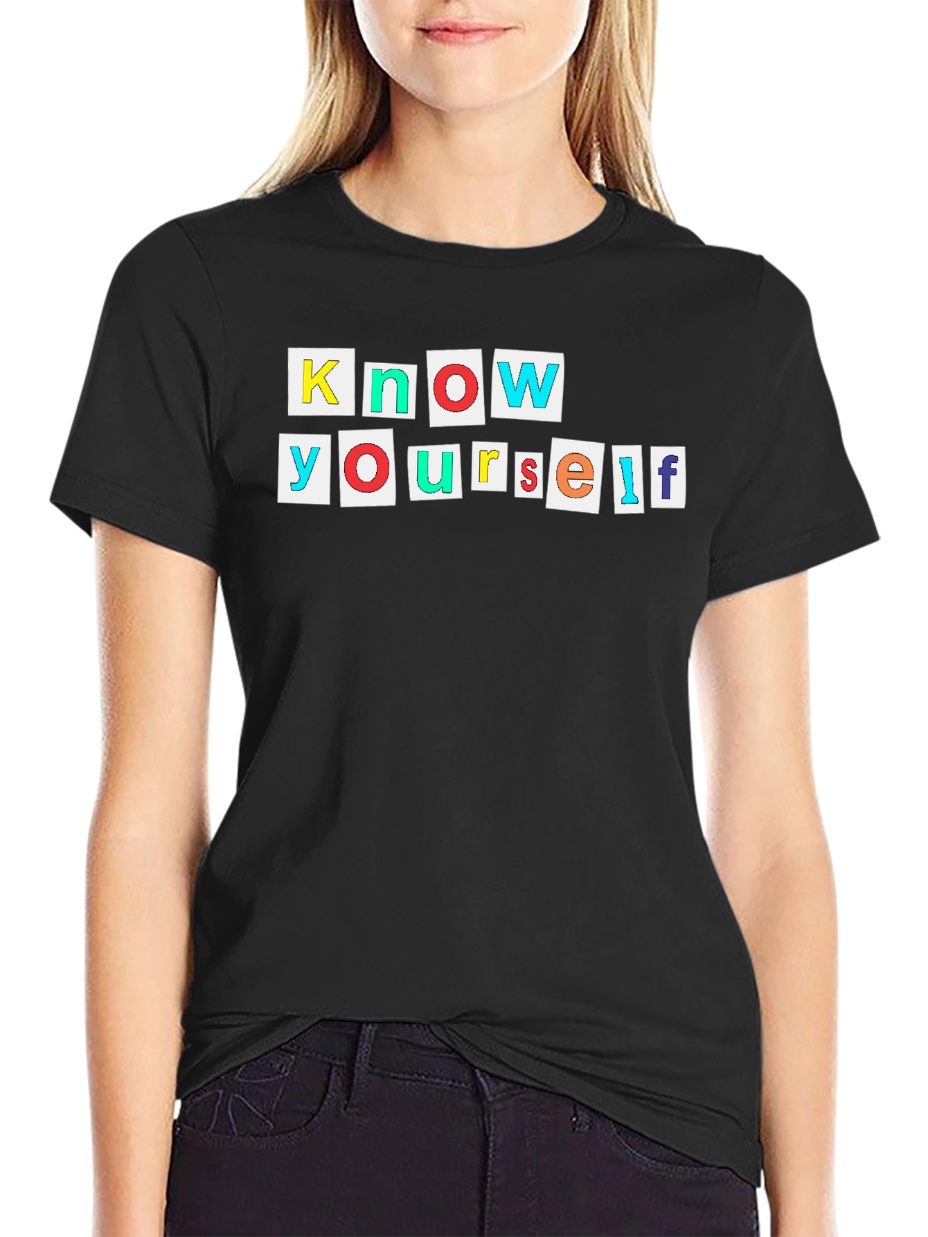 Know Yourself Graphic Tee - Black