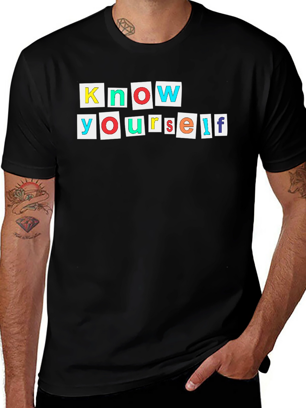 Know Yourself Graphic Tee - Black