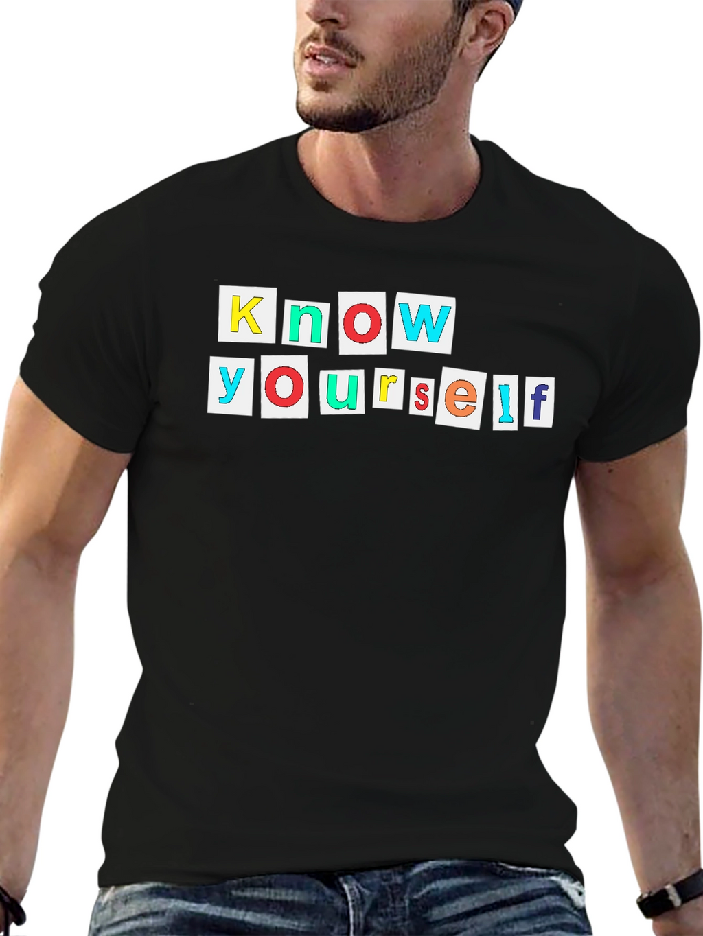 Know Yourself Graphic Tee - Black