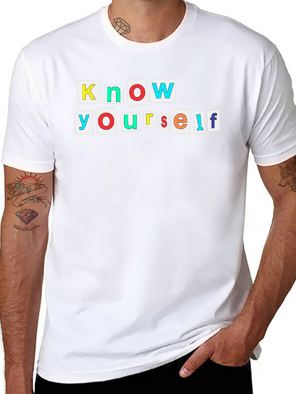 Know Yourself Graphic Tee - Black