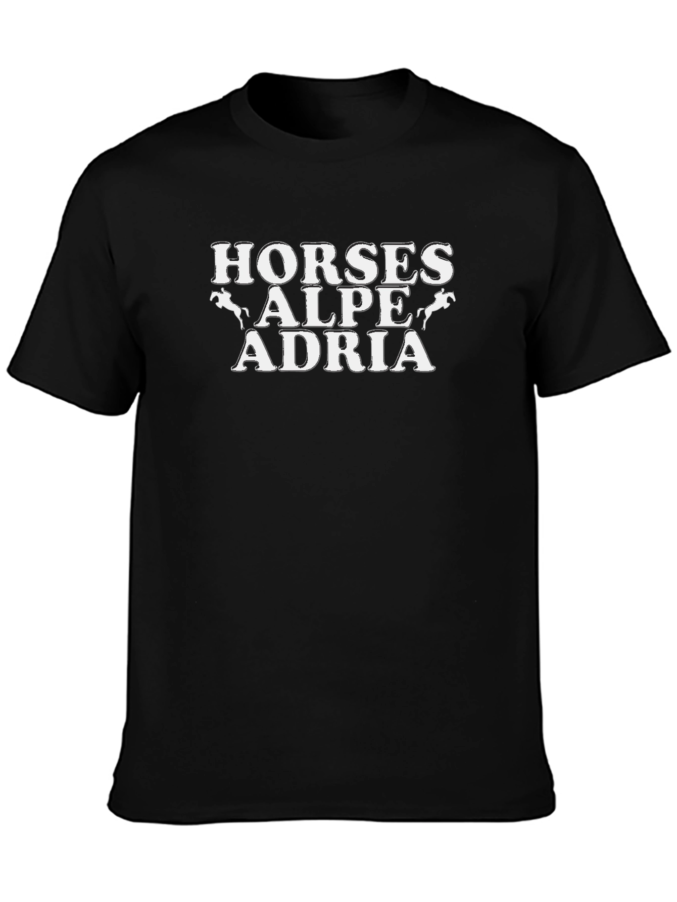 Horses Alpe Adria Black T-Shirt