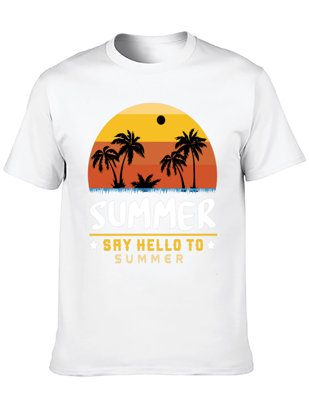 Summer Palm Tree Graphic T-Shirt