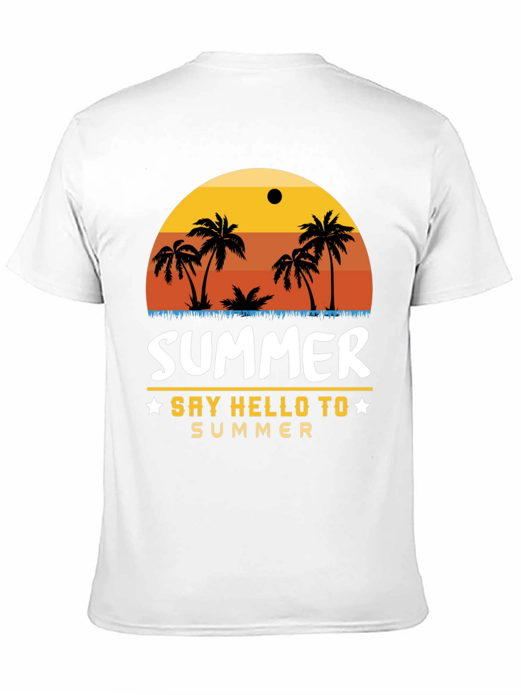 Summer Palm Tree Graphic T-Shirt